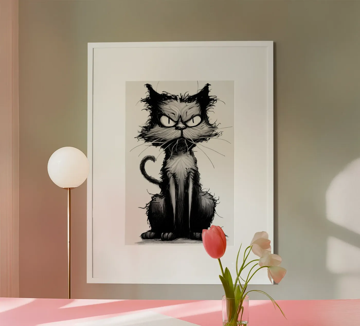 Gatto brontolone poster da erdengut
