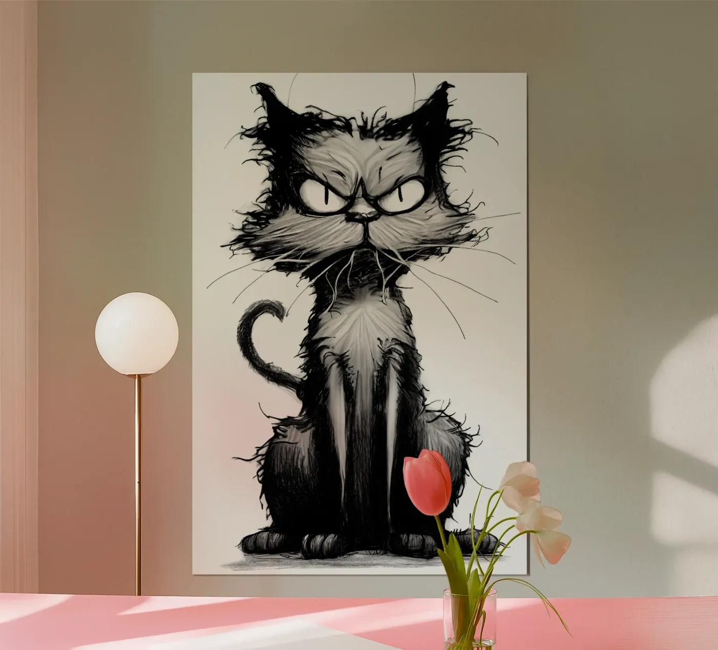 Gatto brontolone poster da erdengut