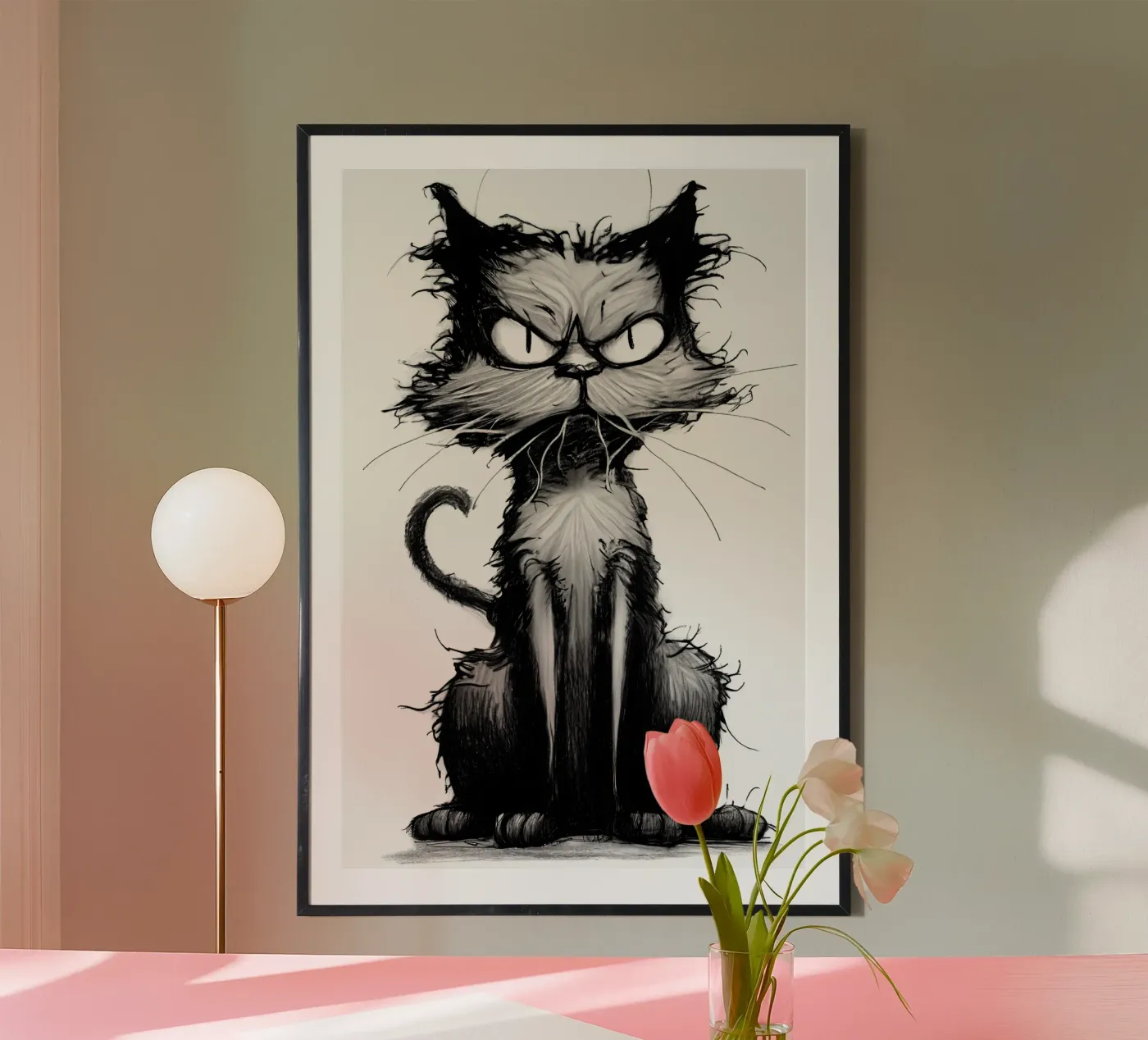 Gatto brontolone poster da erdengut