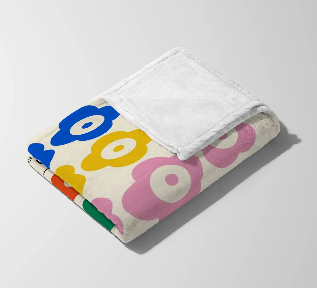Bauhaus Flowers 1923 | Colorful Retro Art Print fleece blanket by Studio Vibe