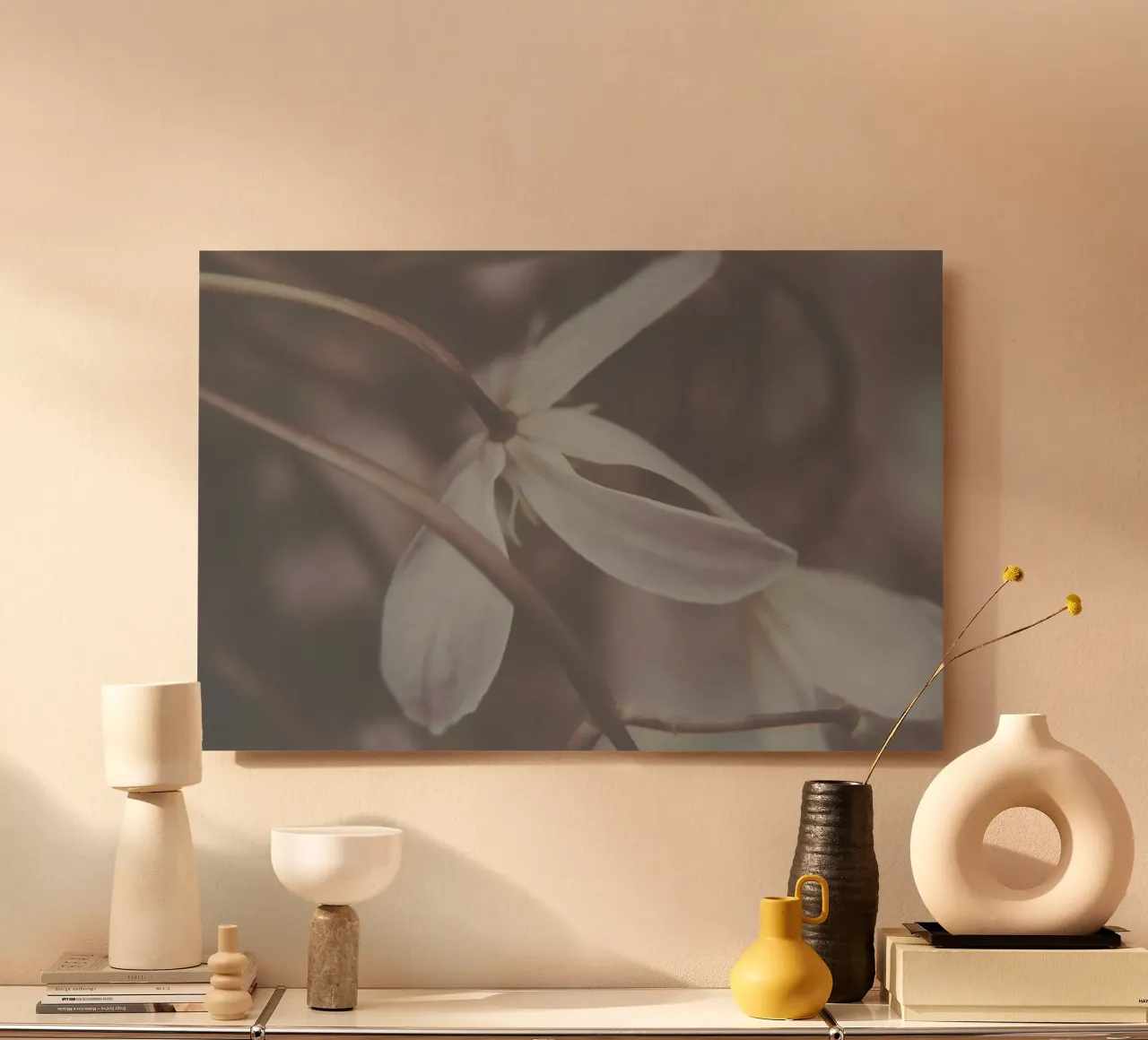 Fiori tenui alluminio dibond da PhotoVibe Decor