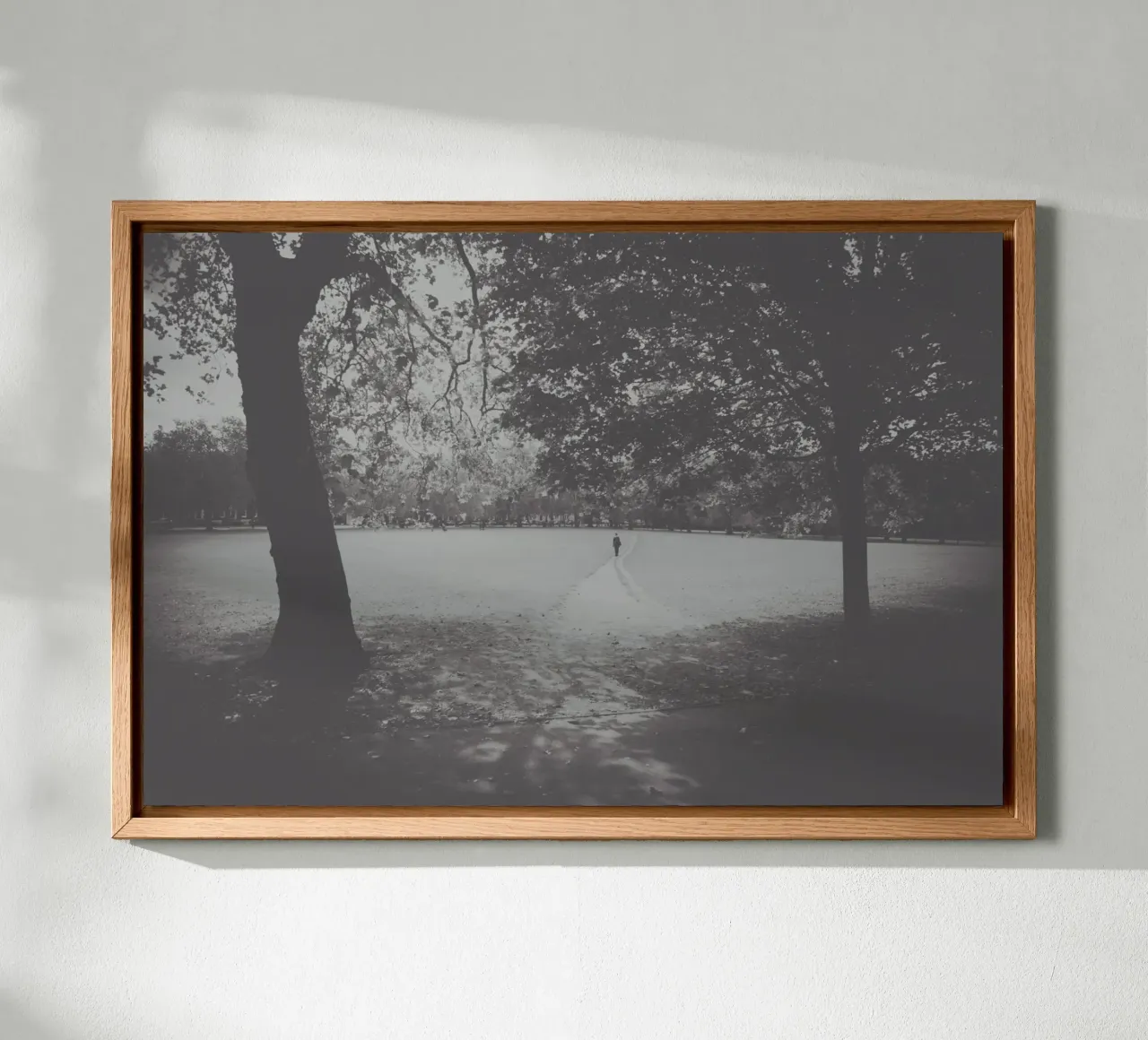 Gedempte wildernis canvas met Baklijst van PhotoVibe Decor