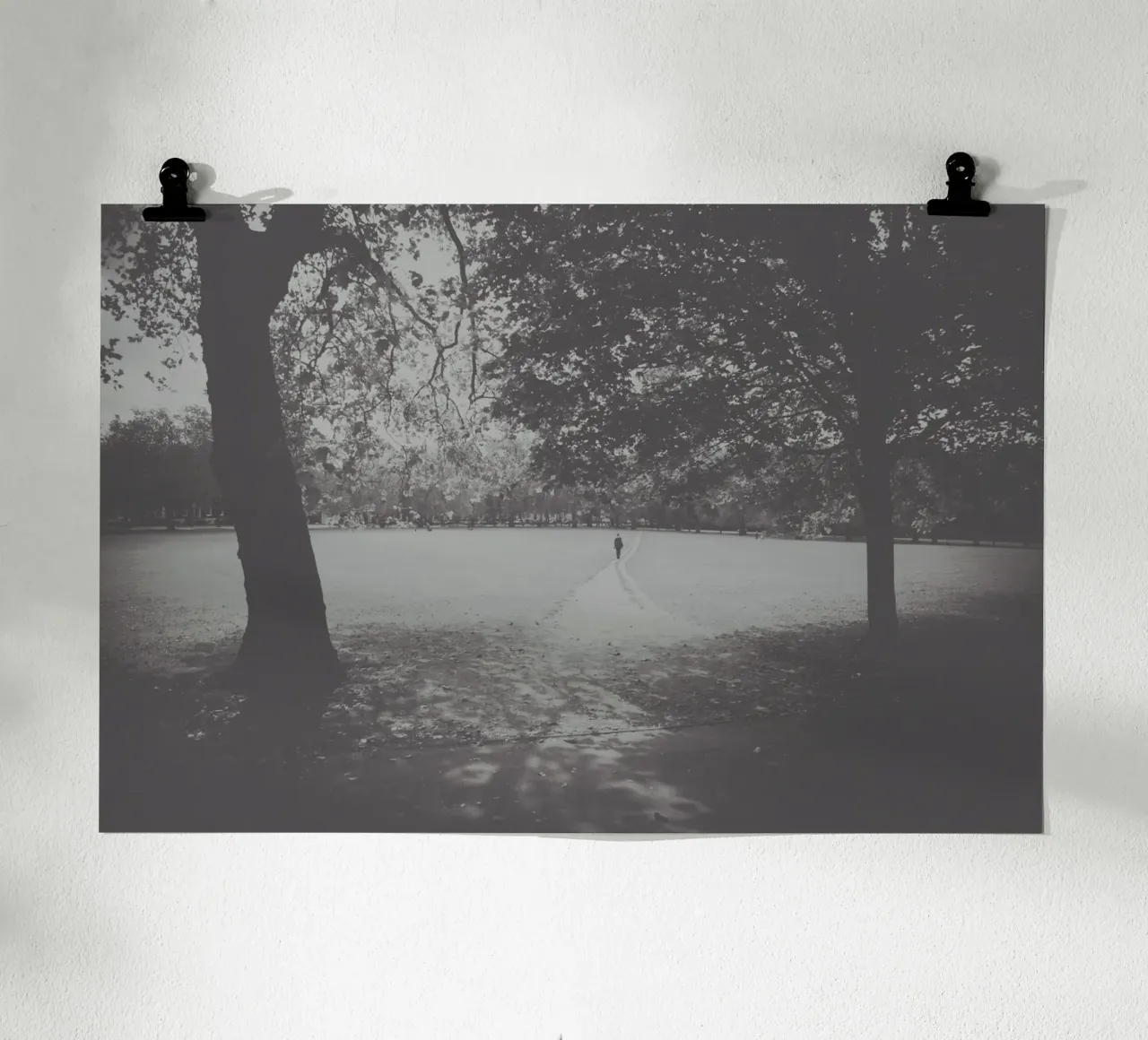 La natura selvaggia e silenziosa poster con telaio in legno da PhotoVibe Decor