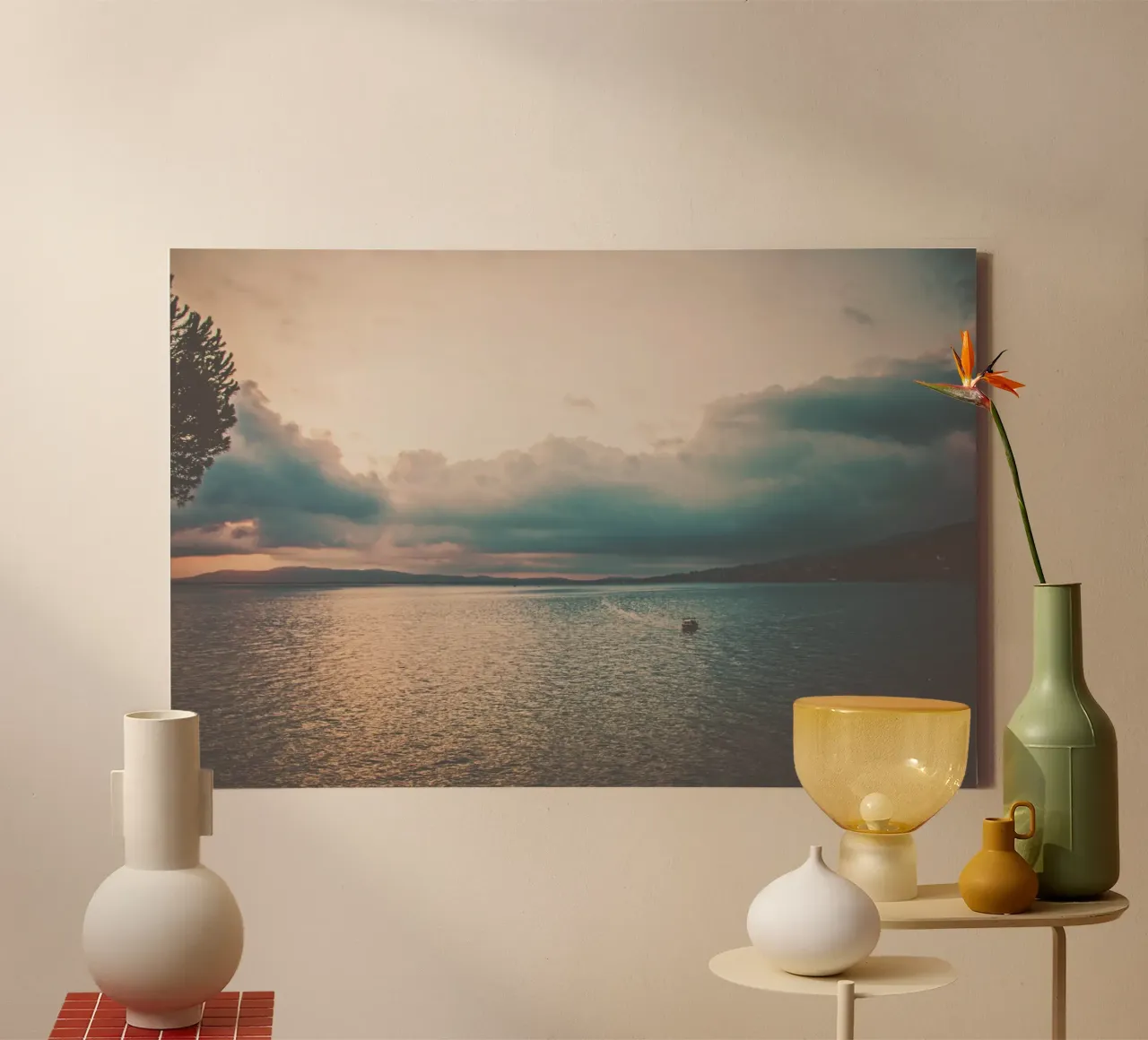 Solitude at Dusk canvas with Floater frame by PhotoVibe Decor
