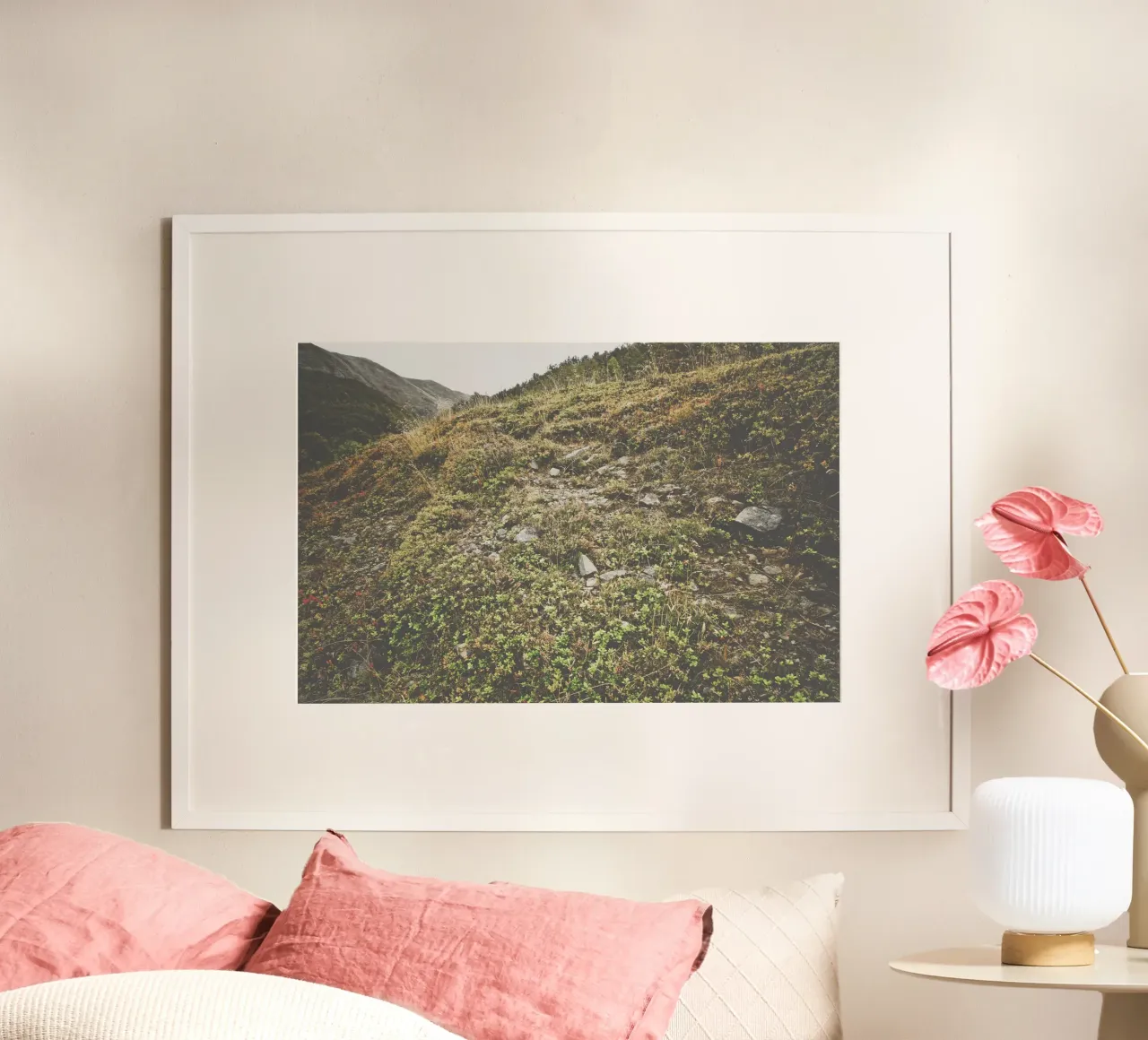 La natura selvaggia e silenziosa poster con telaio in alluminio da PhotoVibe Decor