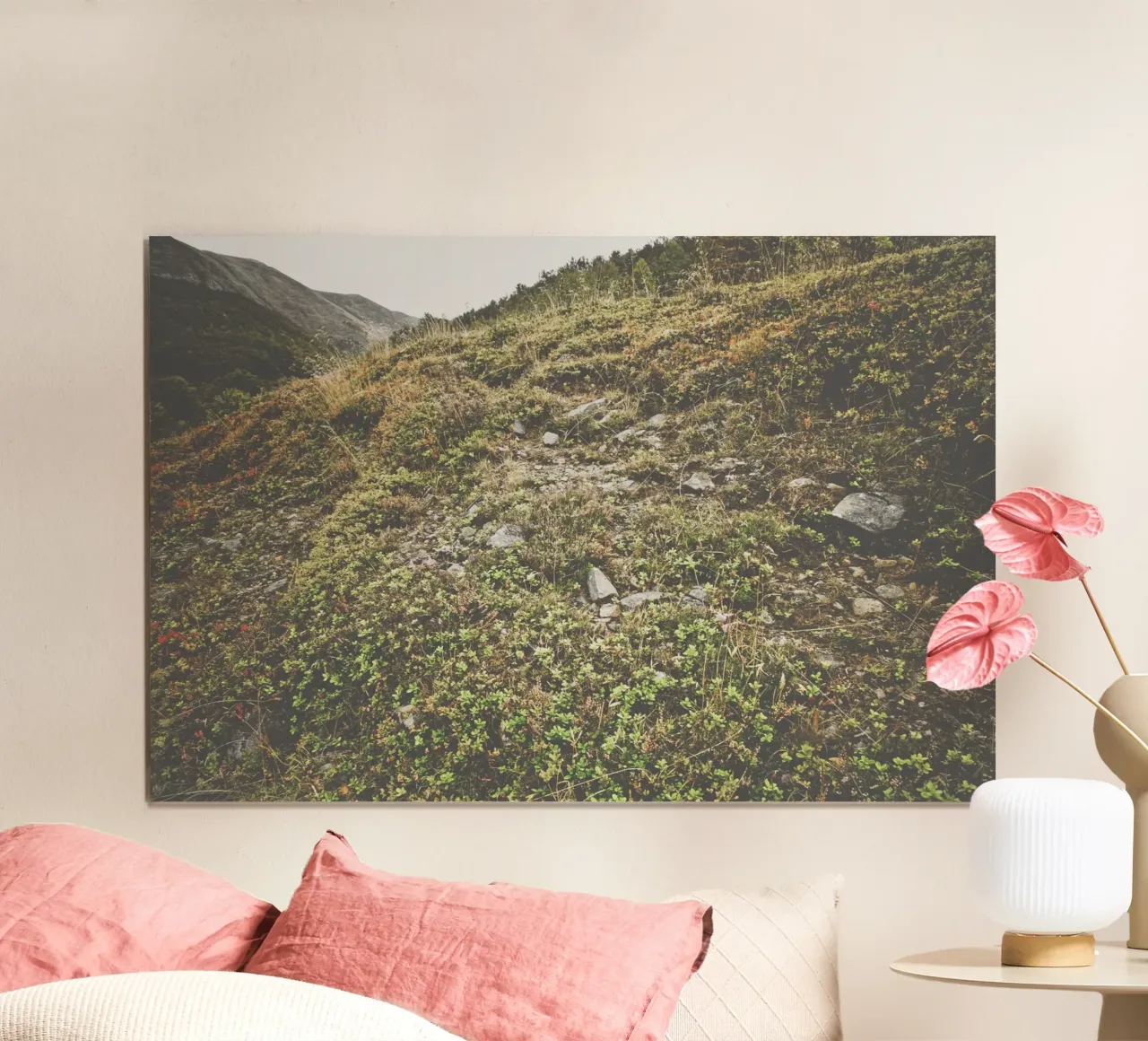 La natura selvaggia e silenziosa poster con telaio in alluminio da PhotoVibe Decor