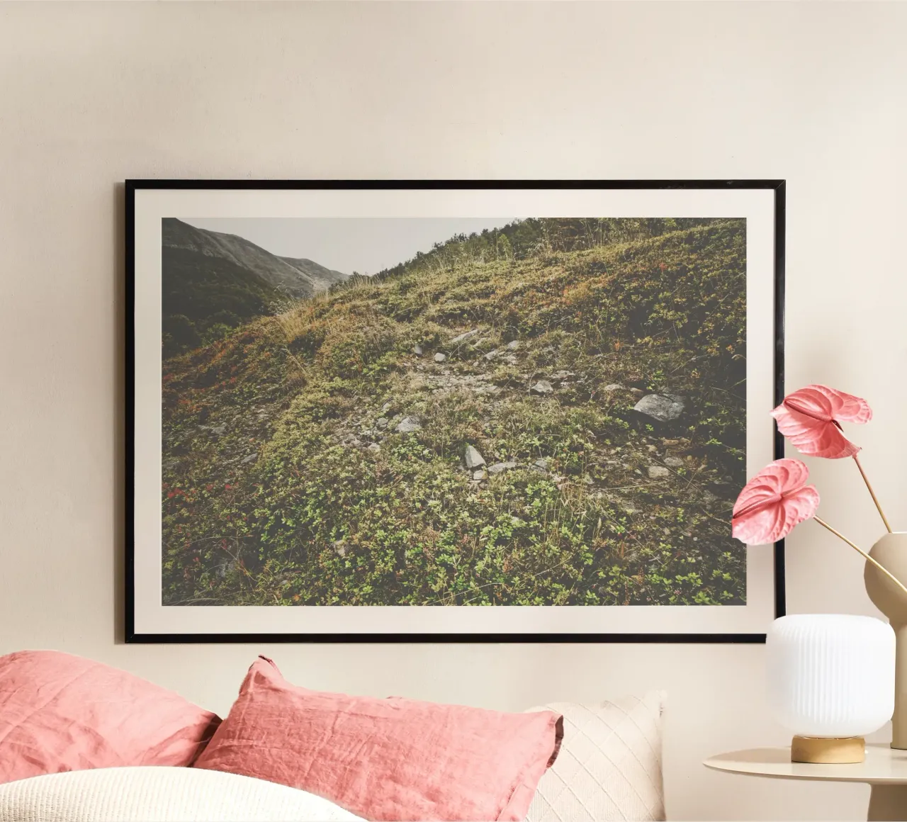 La natura selvaggia e silenziosa poster con telaio in alluminio da PhotoVibe Decor