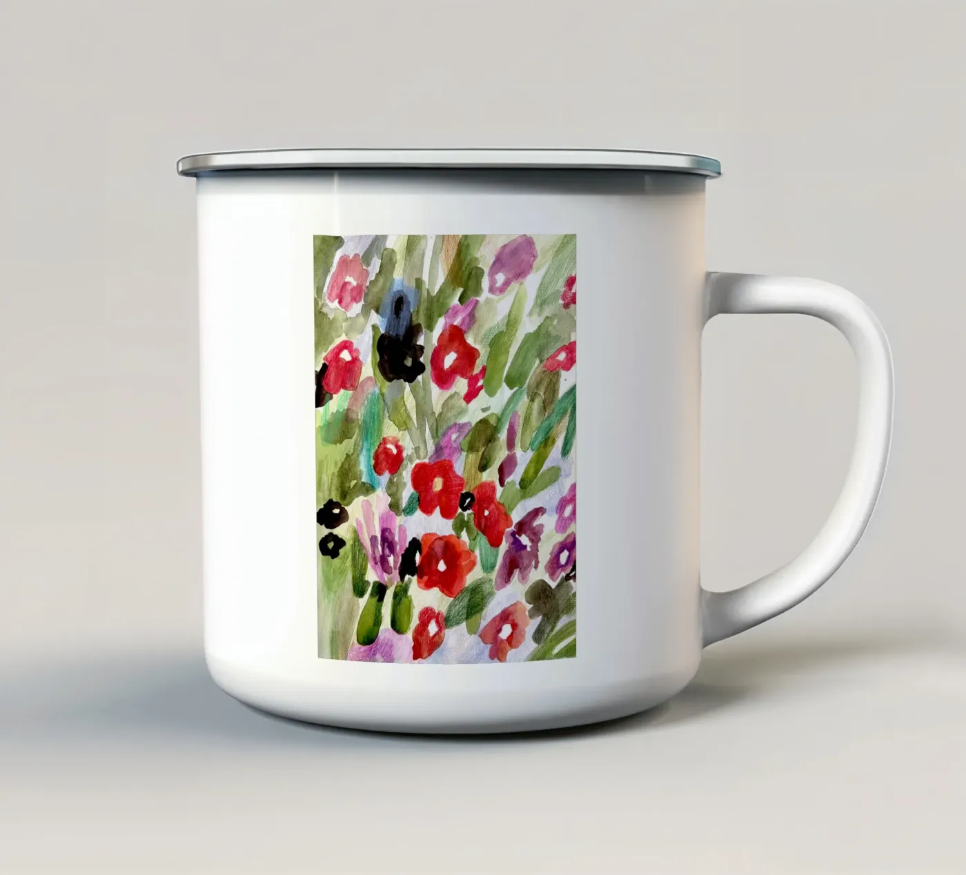 Simplicity enamel mug by Silvaya