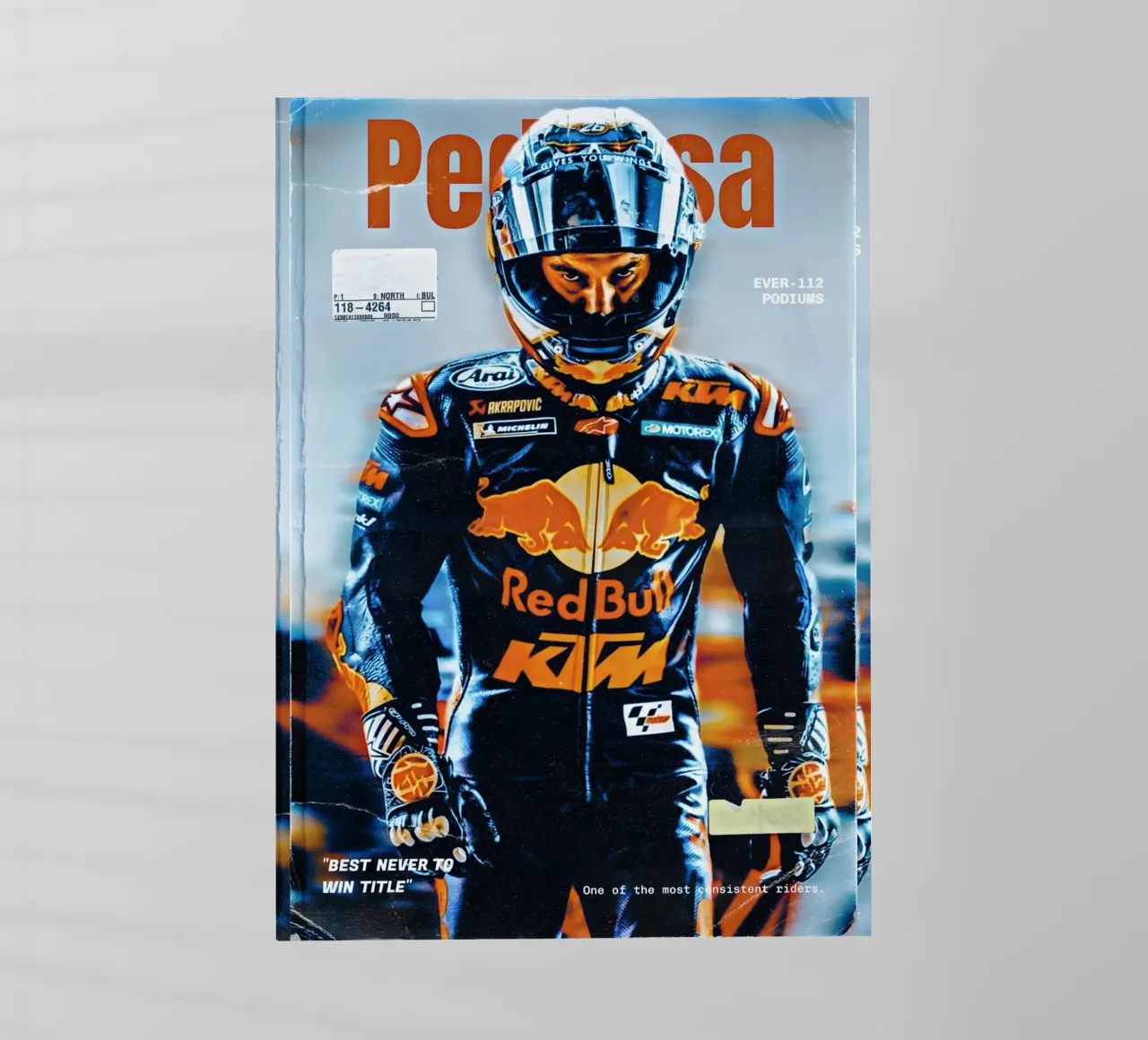 Dani Pedrosa pellicola backlit da Low poly art