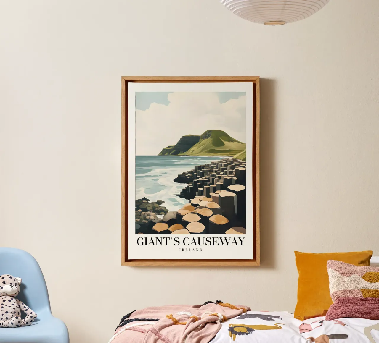 Giant's Causeway Ireland - Basalt Columns Landscape Print canvas by homdeco