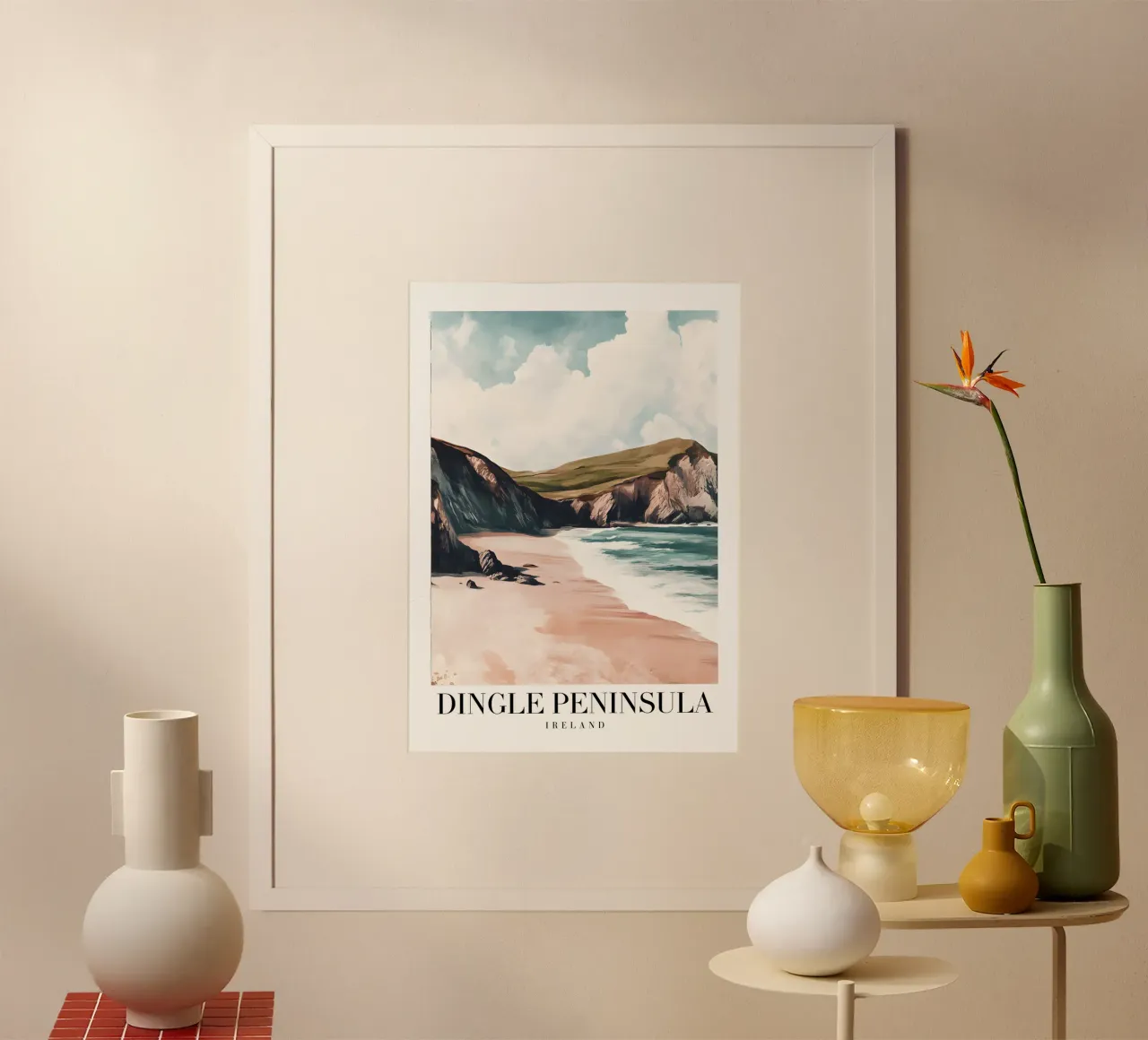 Dingle schiereiland Ierland - Kustlandschap print poster van homdeco