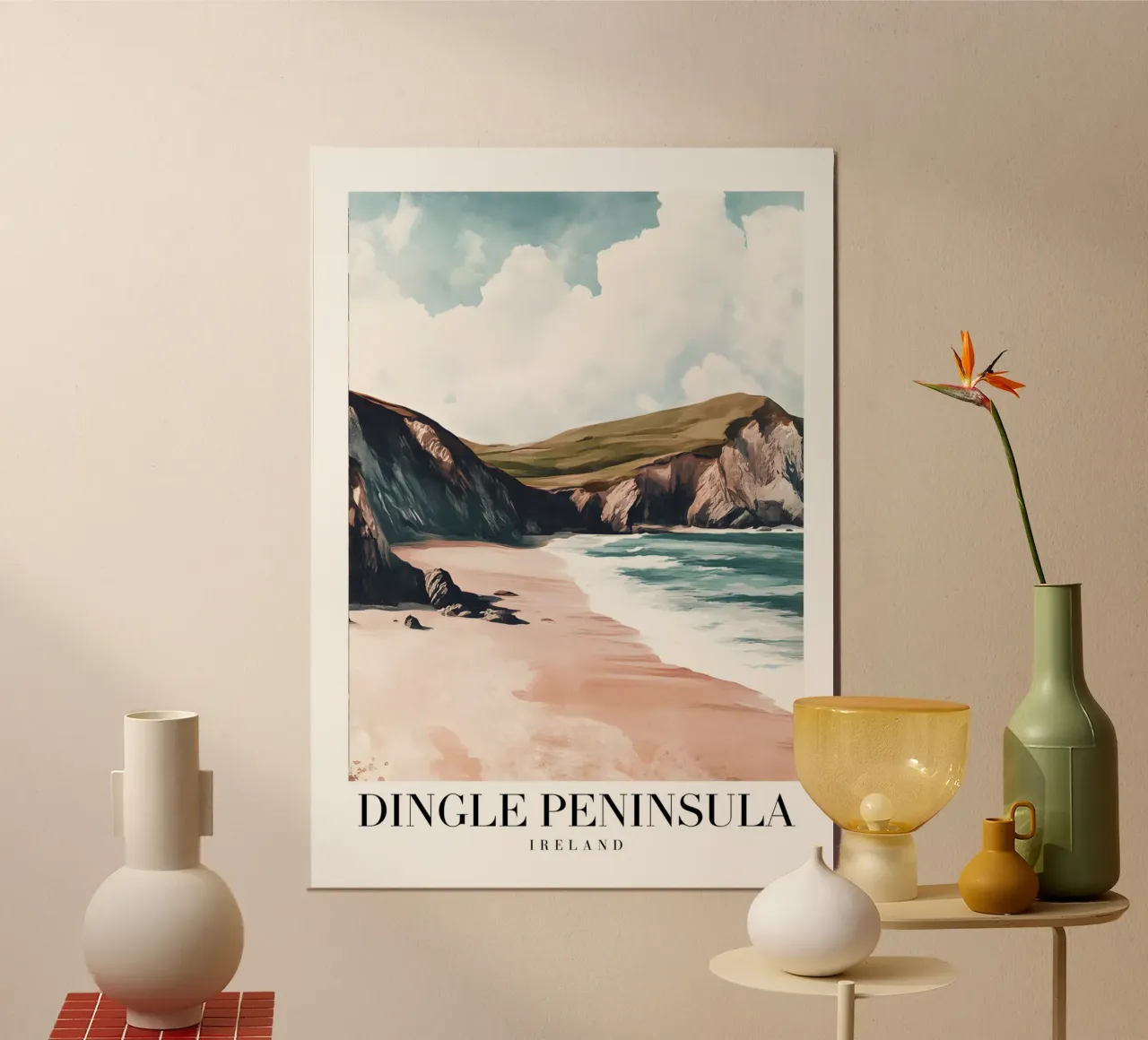Dingle schiereiland Ierland - Kustlandschap print poster van homdeco