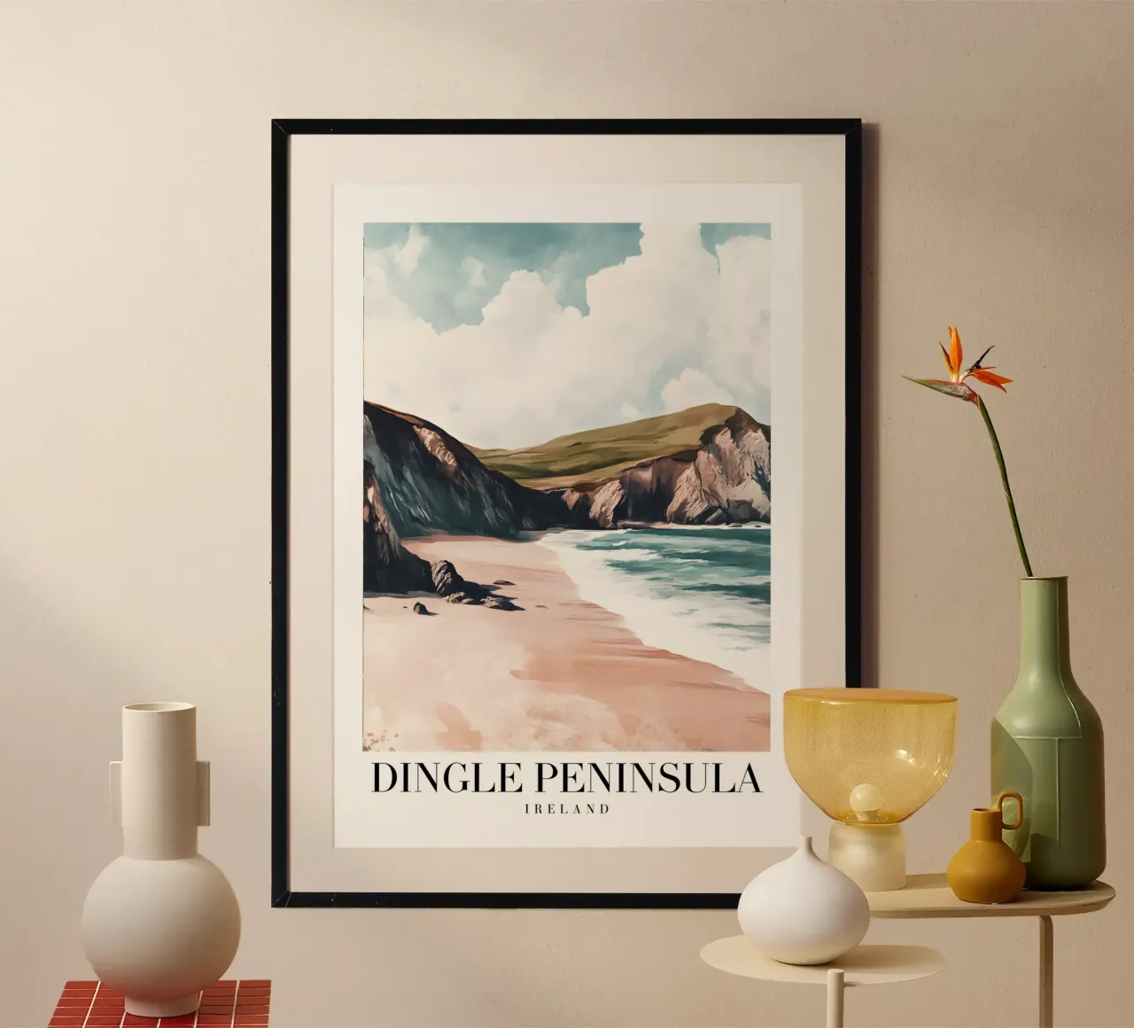 Dingle schiereiland Ierland - Kustlandschap print poster van homdeco