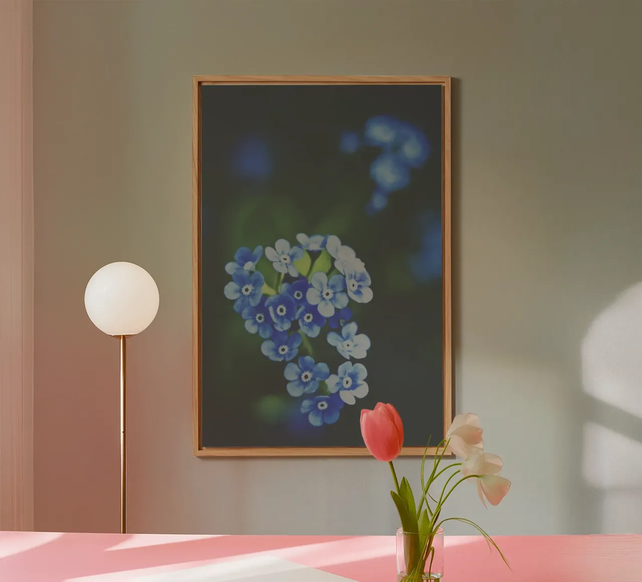 Fiori tenui alluminio dibond da PhotoVibe Decor