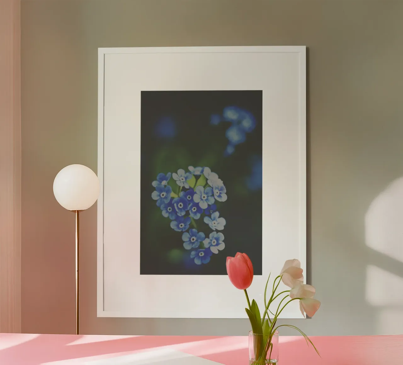 Fiori tenui carta hahnemühle da PhotoVibe Decor