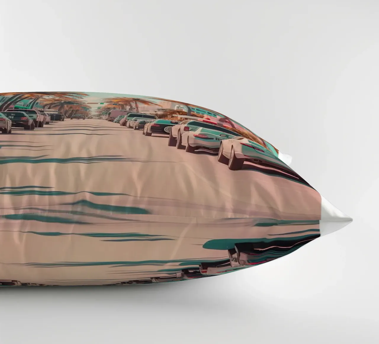 Miami Beach Ocean Drive - Stampa Art Deco Palm Trees cuscino da homdeco