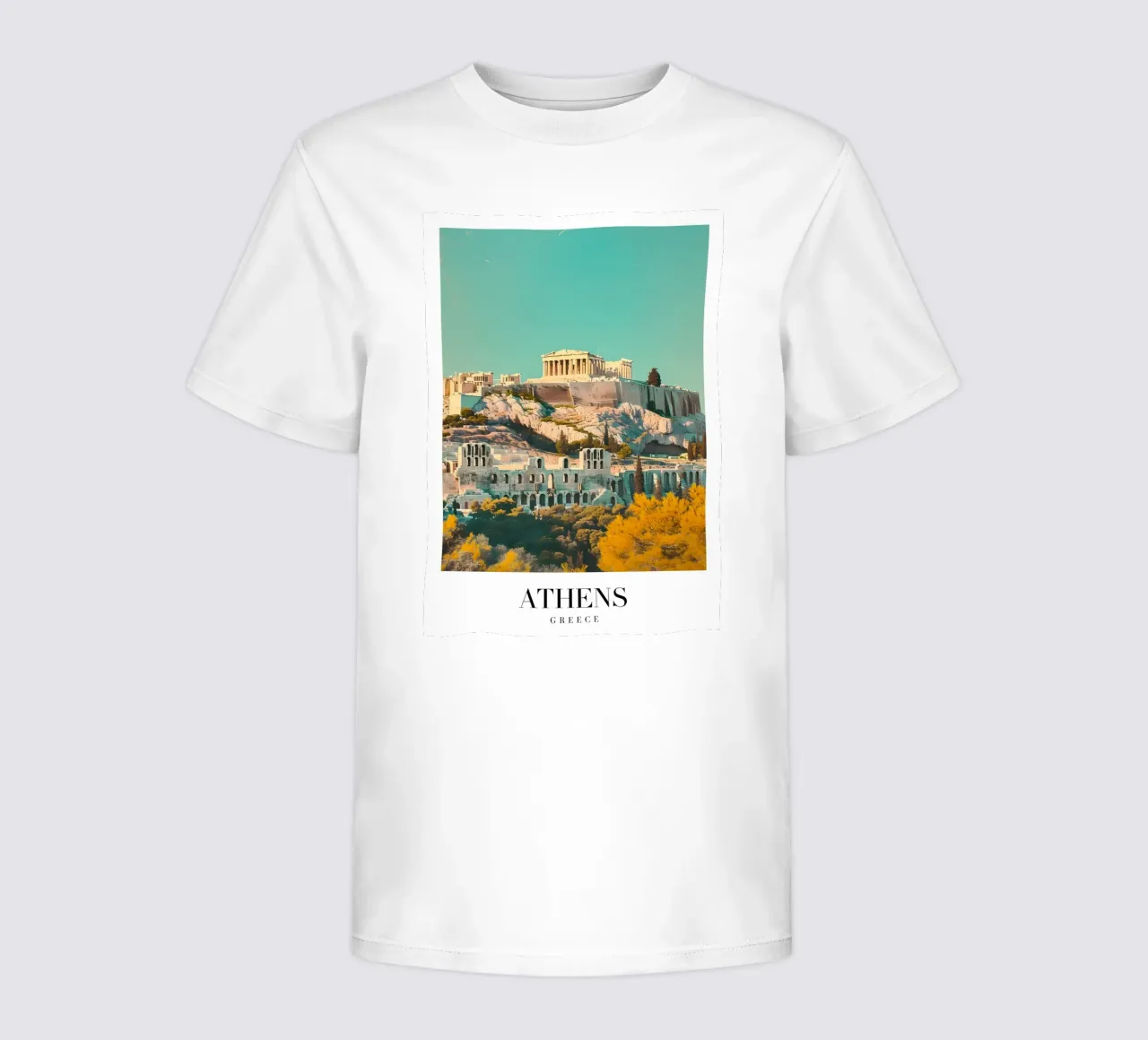 Athènes Grèce Vue de l'Acropole - Impression d'art grec ancien t-shirt enfant de homdeco