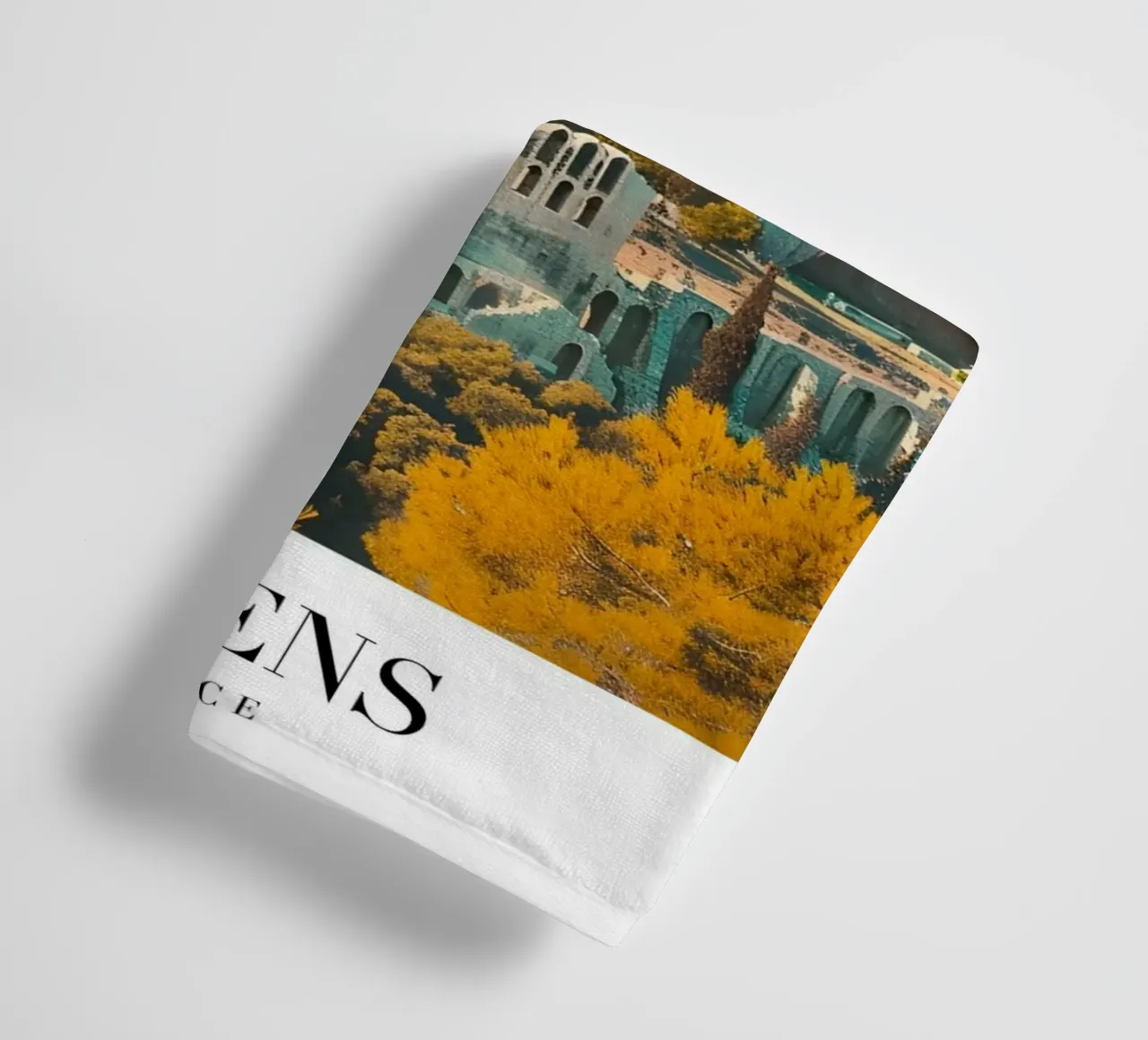 Athènes Grèce Vue de l'Acropole - Impression d'art grec ancien serviette de bain de homdeco