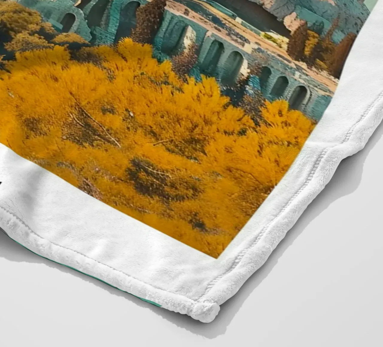 Athènes Grèce Vue de l'Acropole - Impression d'art grec ancien plaid polaire de homdeco