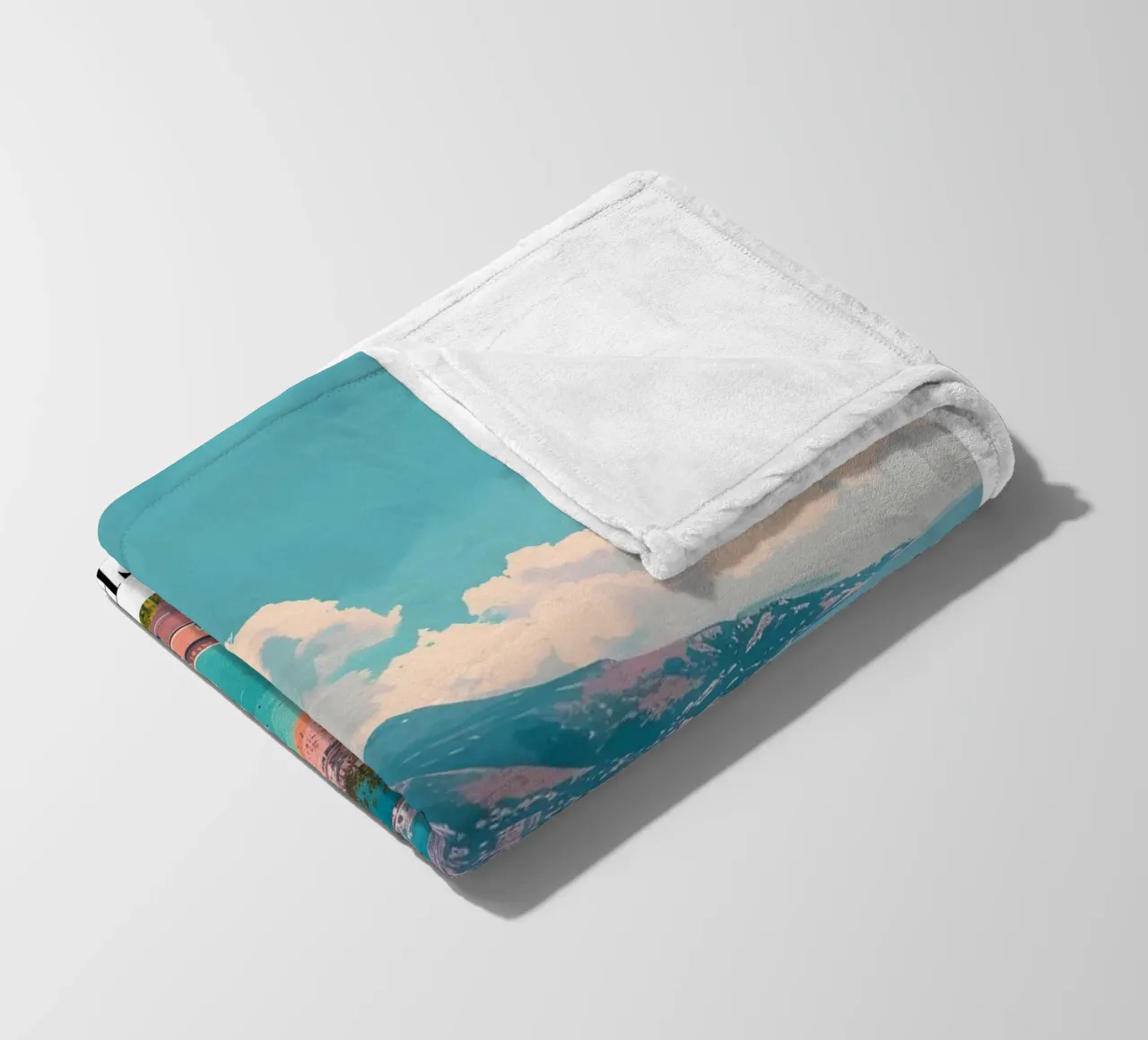 Monte Carlo Monaco Beach & Cityscape - Riviera Glamour coperta in pile da homdeco