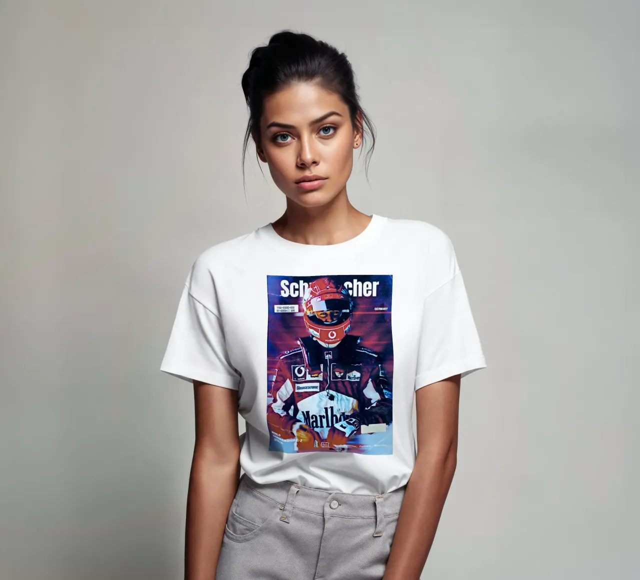 Michael Schumacher t-shirt da Low poly art
