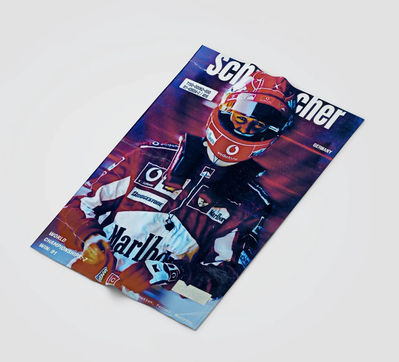 Michael Schumacher coperta in pile da Low poly art