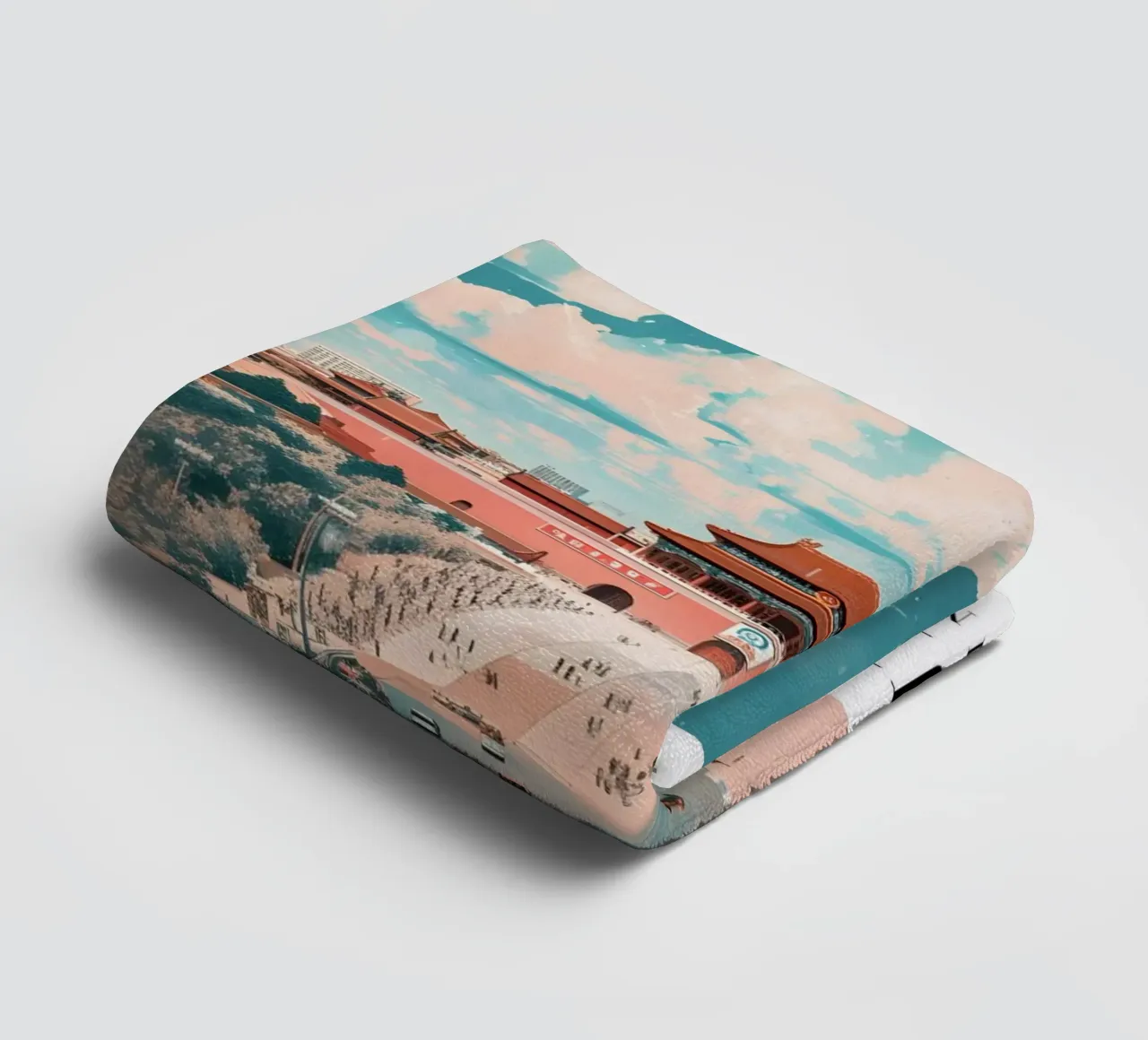 Beijing China Forbidden City - Tiananmen Square Art Print towel by homdeco