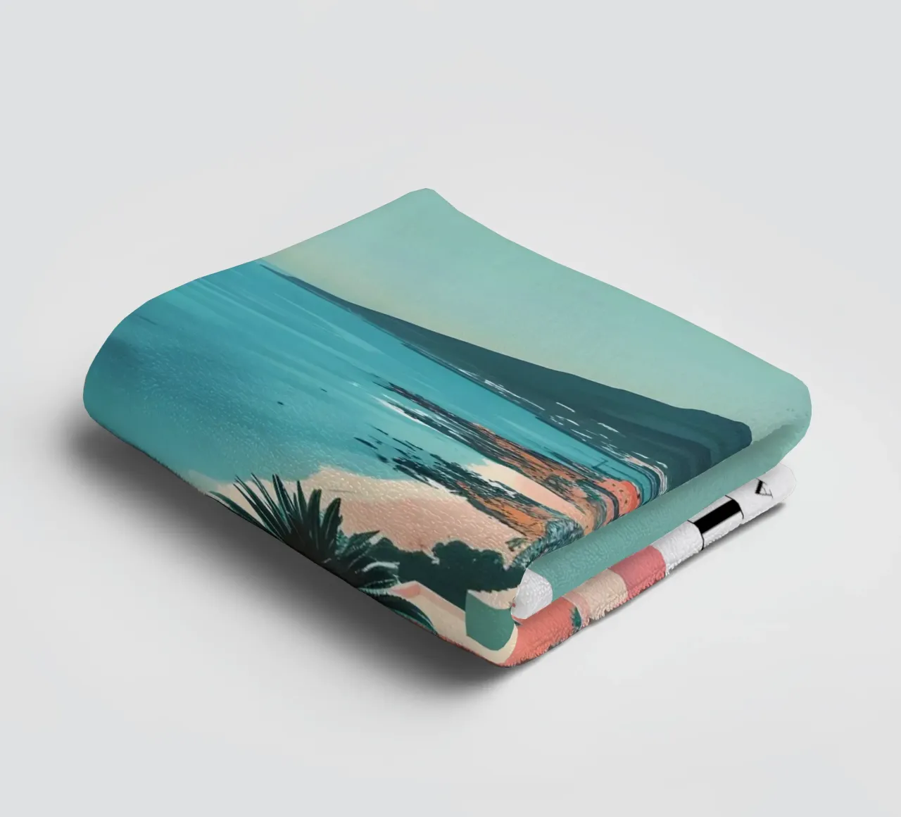 Kaapstad Zuid-Afrika Kustgezicht - Tafelberg Kunst badhanddoek van homdeco