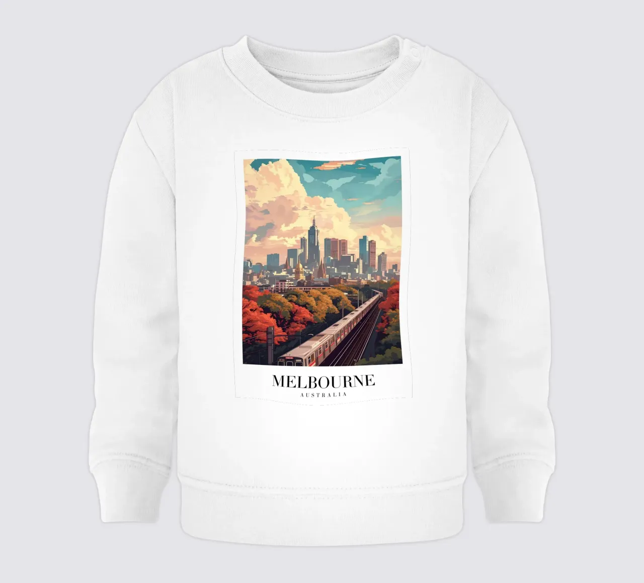 Francoforte Germania Skyline - Fiume Meno e Ponti Art. felpa neonato da homdeco