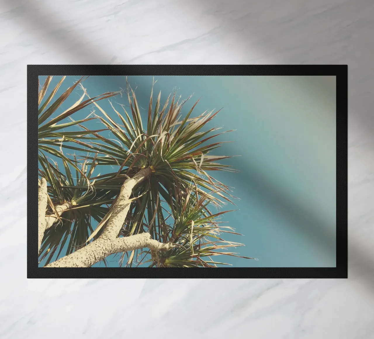 Spring Palm doormat by Cassia Beck Photography