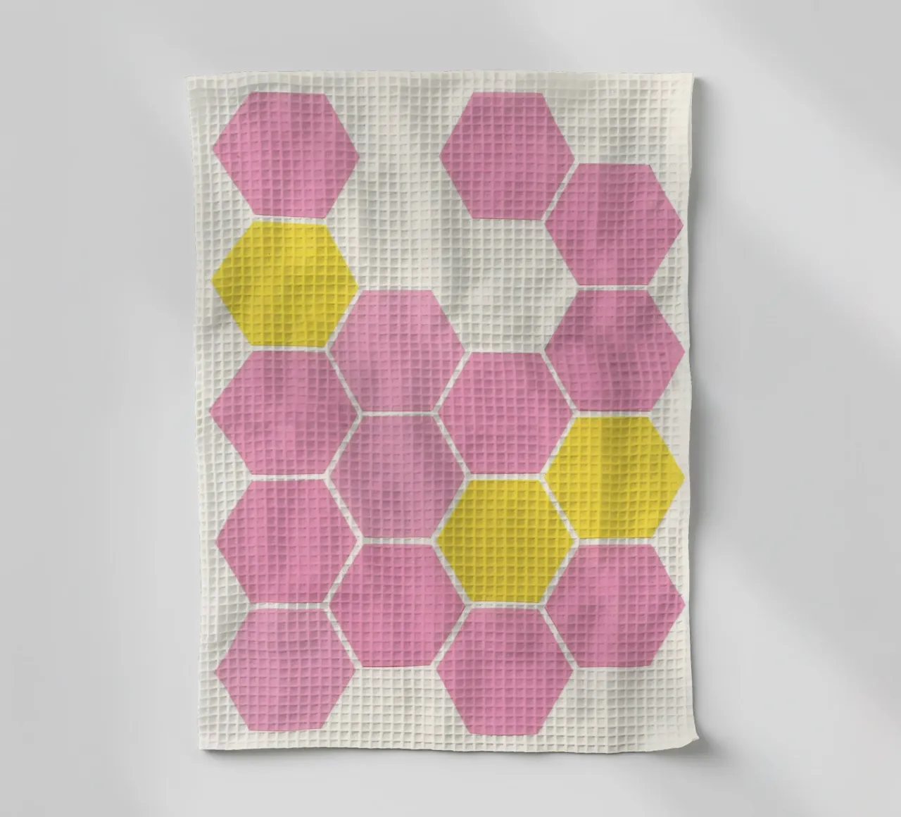 Panal rosa paño de cocina de Cassia Beck Collage