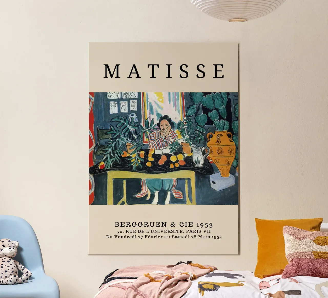 Henri Matisse Tentoonstellingsaffiche - Frans Modern Art Print poster met aluminium frame van homdeco