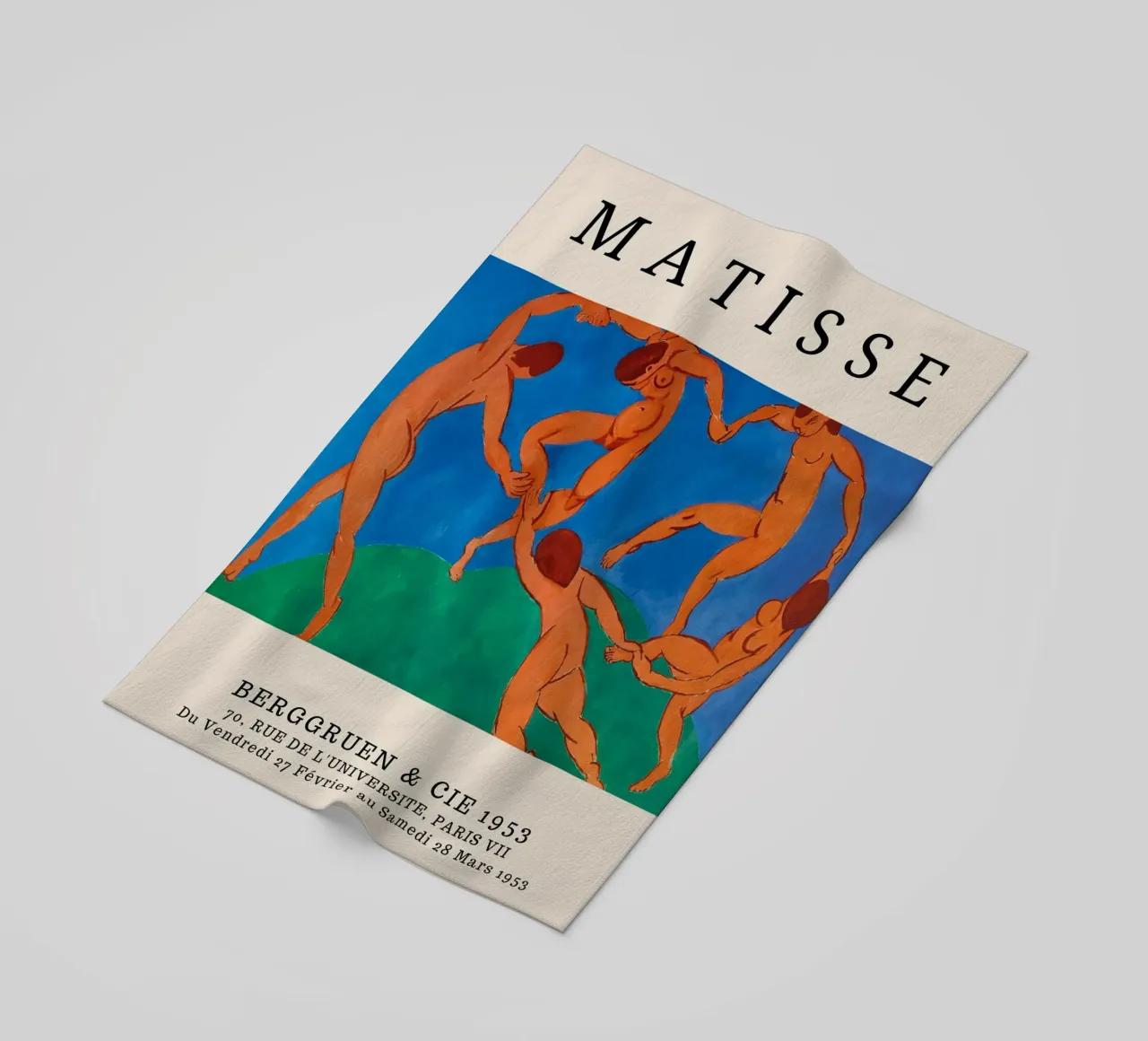 Henri Matisse The Dance - Fauvist Exhibition Poster Print beach towel by homdeco