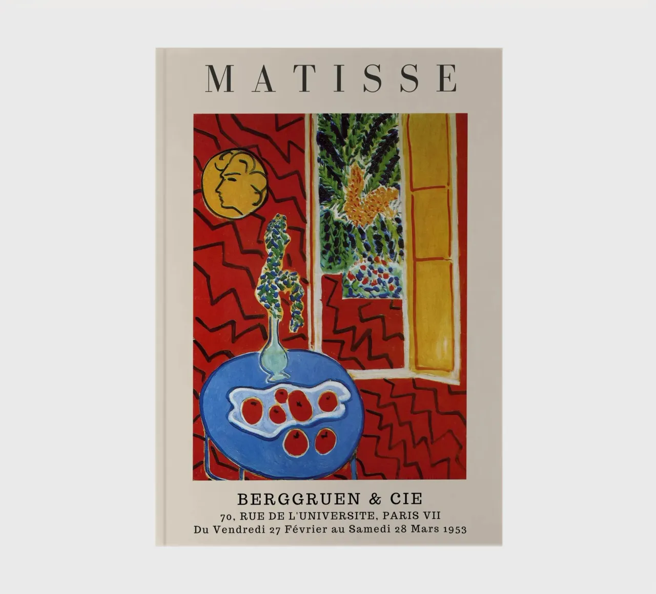 Henri Matisse Nature morte d'intérieur rouge - Exposition fauve carnet de notes de homdeco