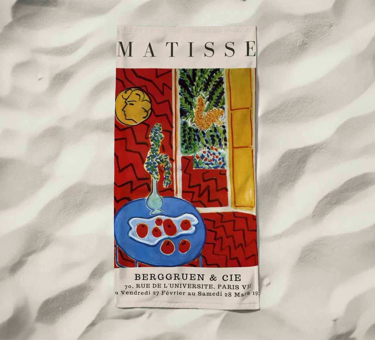 Henri Matisse Natura morta interna rossa - Mostra fauvista telo mare da homdeco