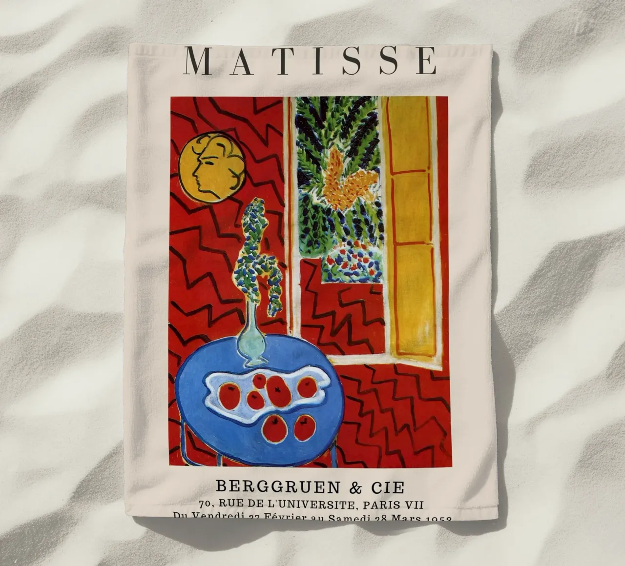Henri Matisse Natura morta interna rossa - Mostra fauvista telo mare da homdeco
