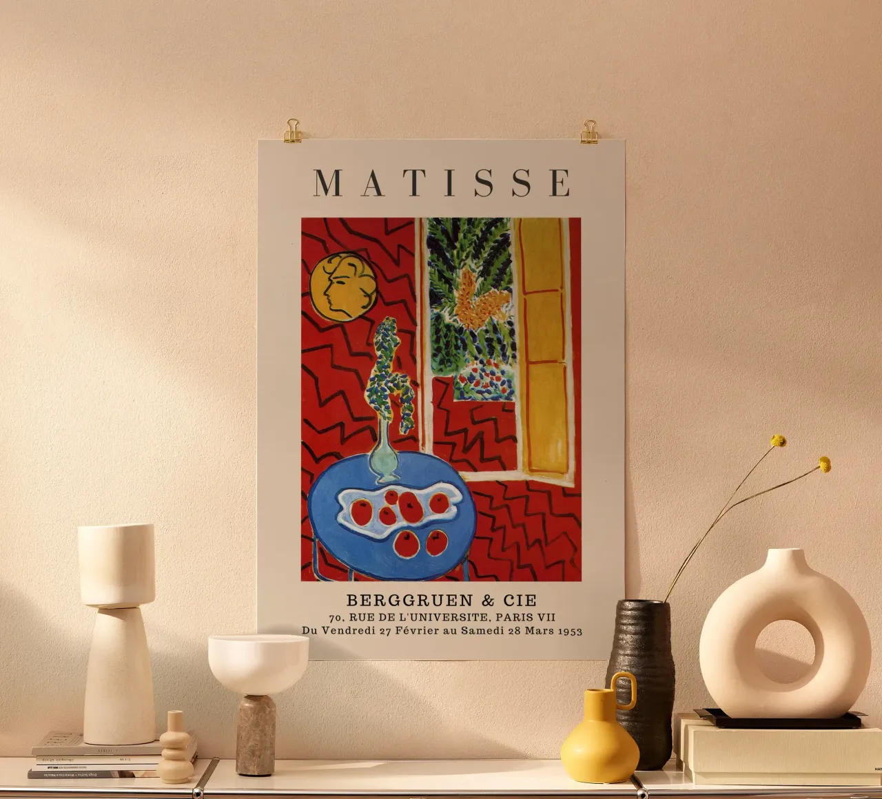 Henri Matisse Natura morta interna rossa - Mostra fauvista carta hahnemühle da homdeco