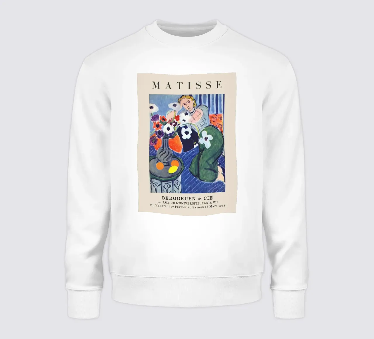 Henri Matisse Donna con anemoni - Mostra fauvista felpa da homdeco