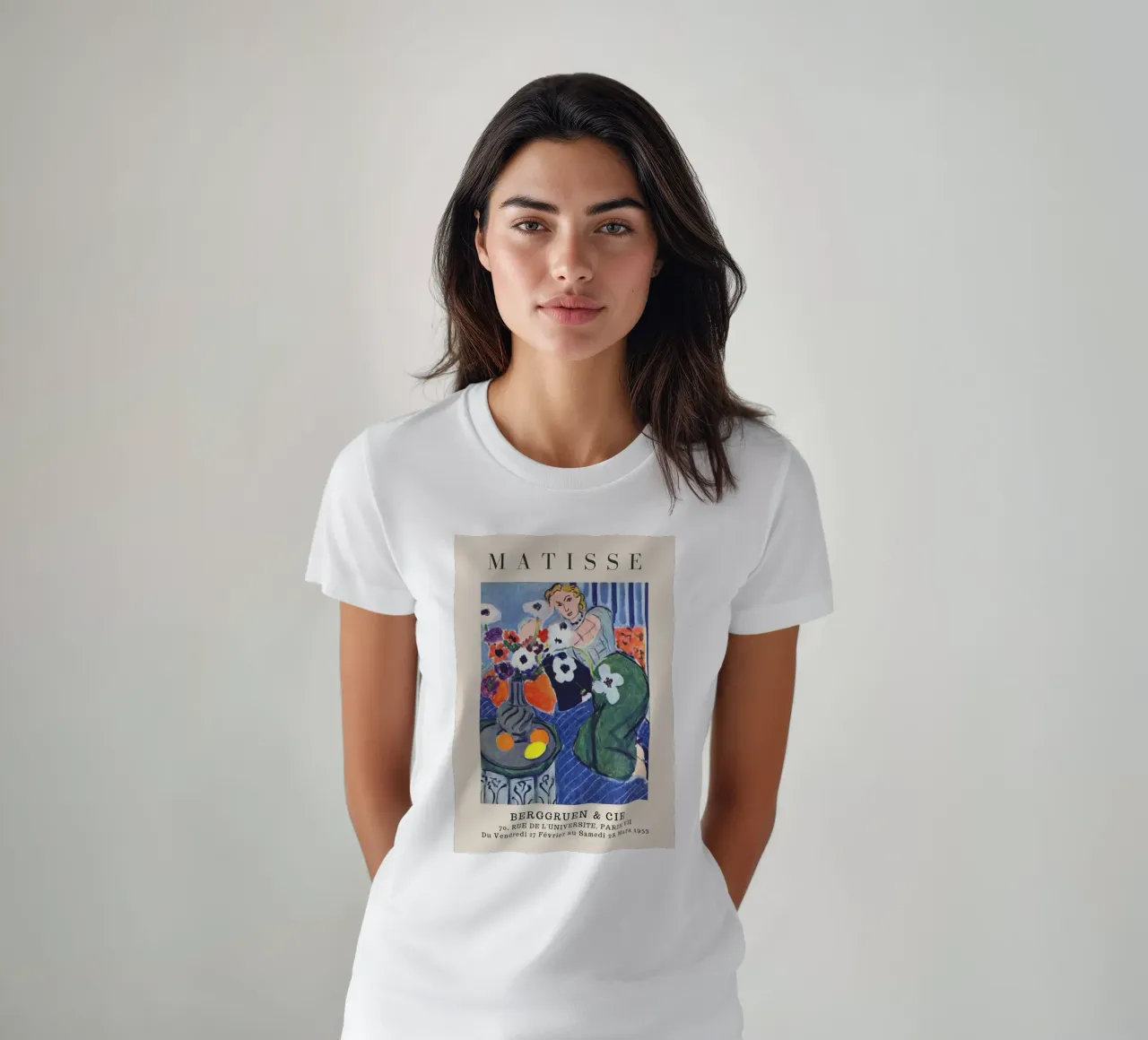 Henri Matisse Donna con anemoni - Mostra fauvista t-shirt da homdeco