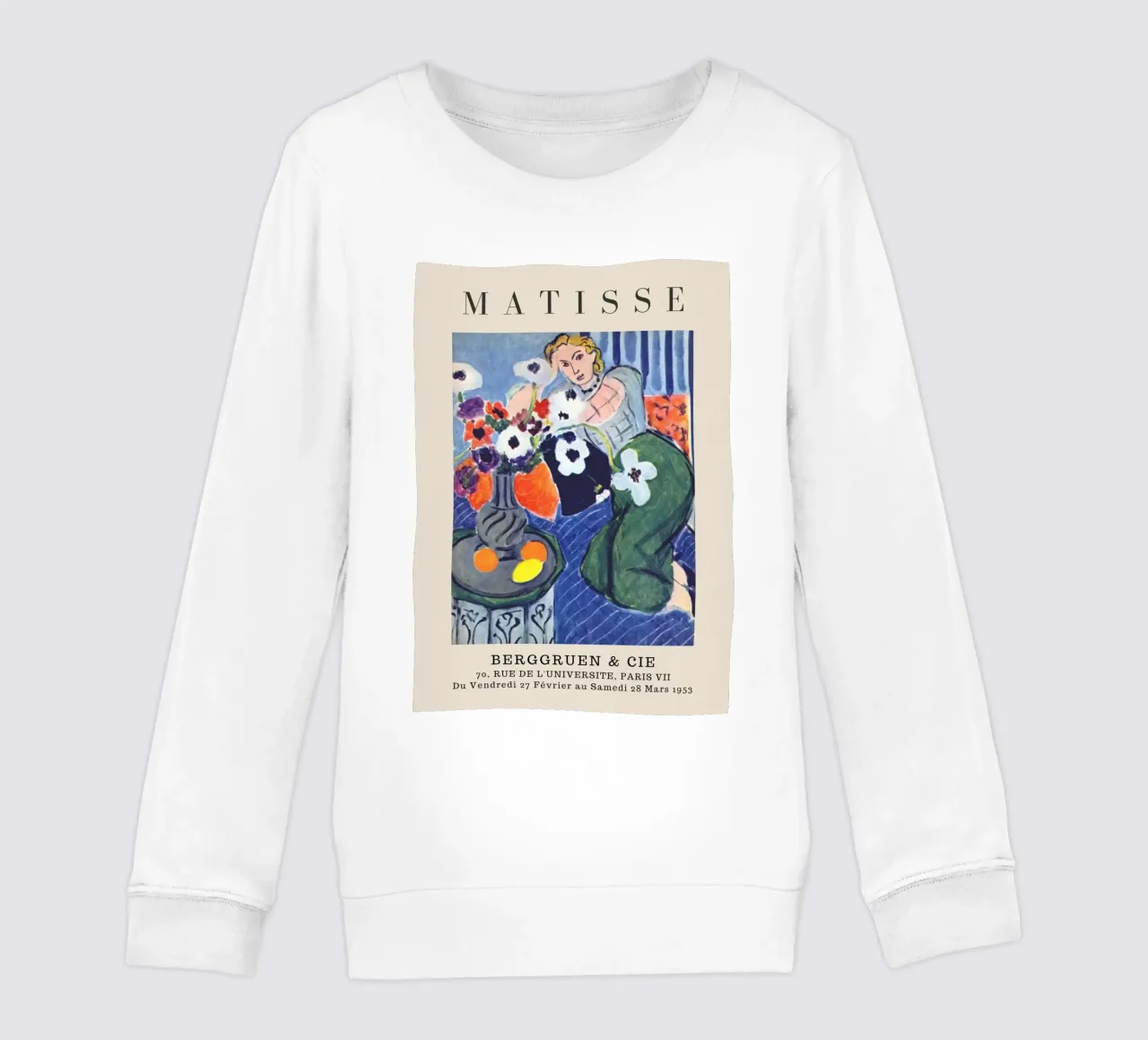 Henri Matisse Donna con anemoni - Mostra fauvista felpa bambino da homdeco