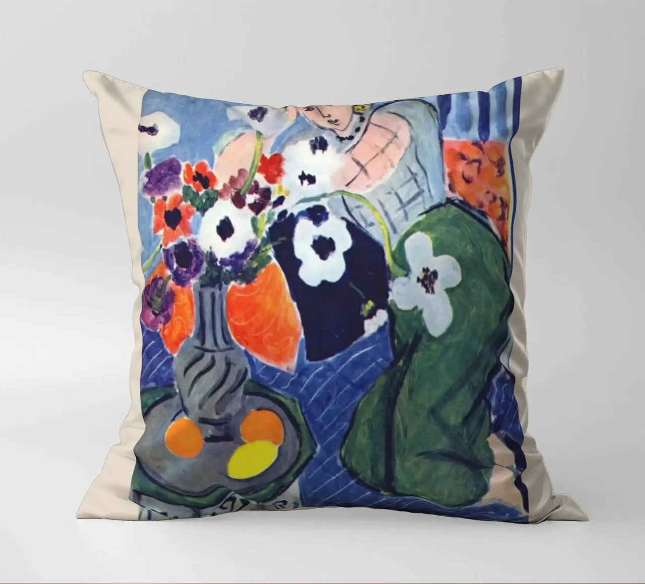 Henri Matisse Donna con anemoni - Mostra fauvista cuscino da homdeco