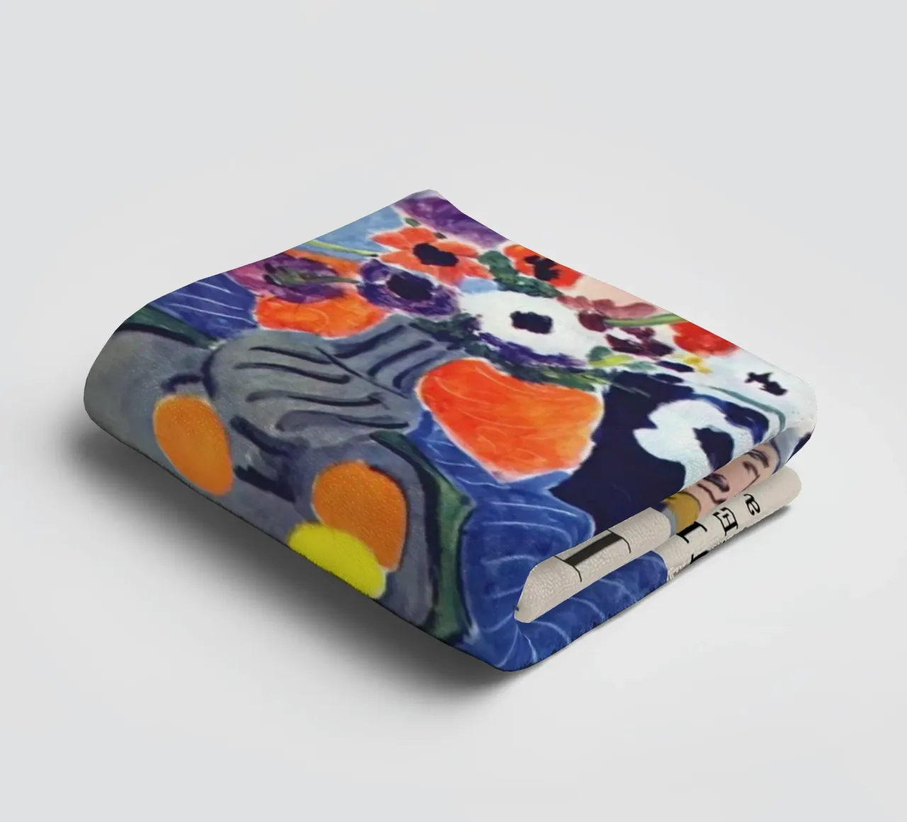 Henri Matisse Donna con anemoni - Mostra fauvista asciugamano da bagno da homdeco