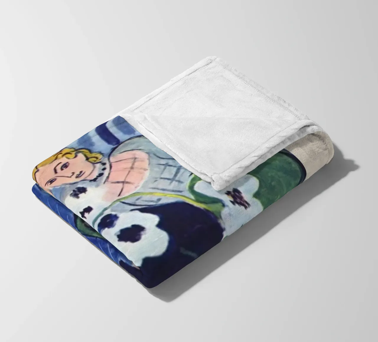 Henri Matisse Donna con anemoni - Mostra fauvista coperta in pile da homdeco