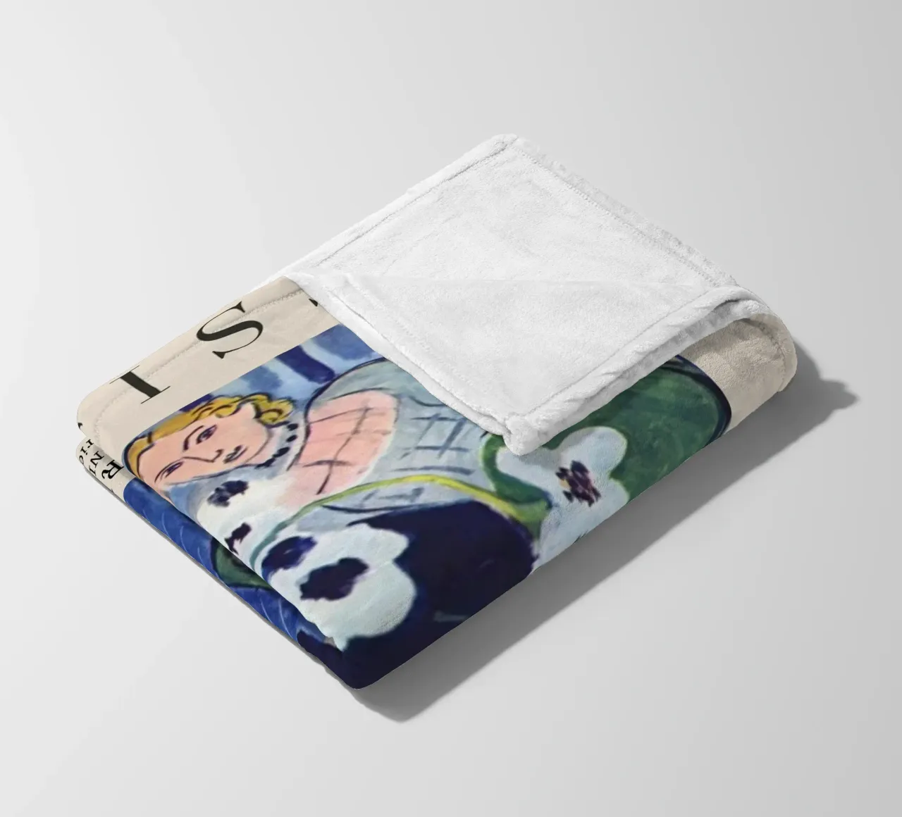 Henri Matisse Donna con anemoni - Mostra fauvista coperta in pile da homdeco