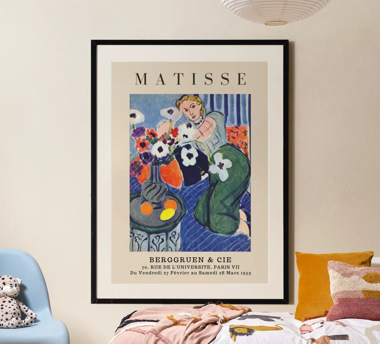 Henri Matisse Donna con anemoni - Mostra fauvista carta hahnemühle da homdeco