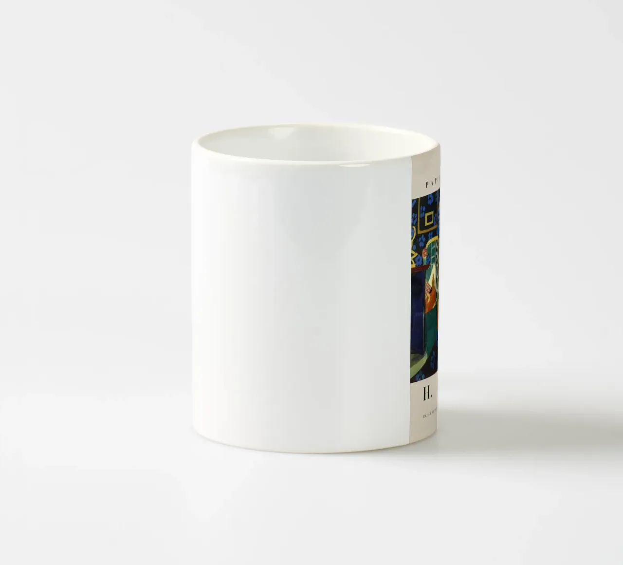H. Interno di Matisse con tappeto rosso - Papiers Découpés Art tazza in ceramica da homdeco