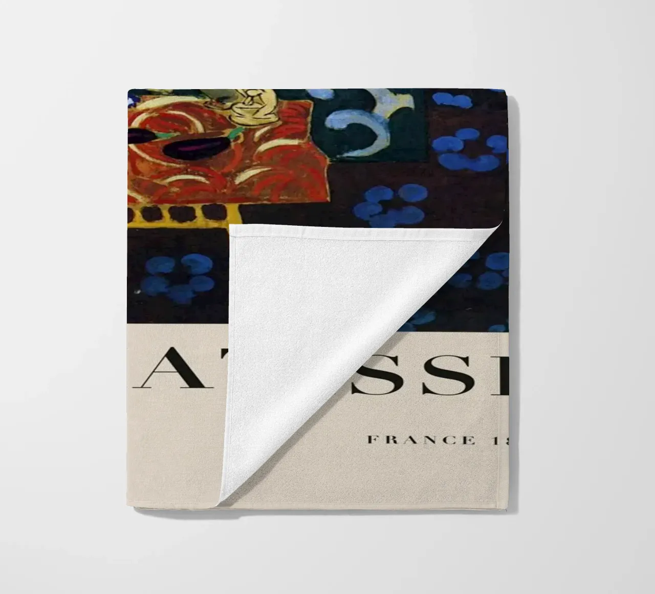 H. Interno di Matisse con tappeto rosso - Papiers Découpés Art telo mare da homdeco