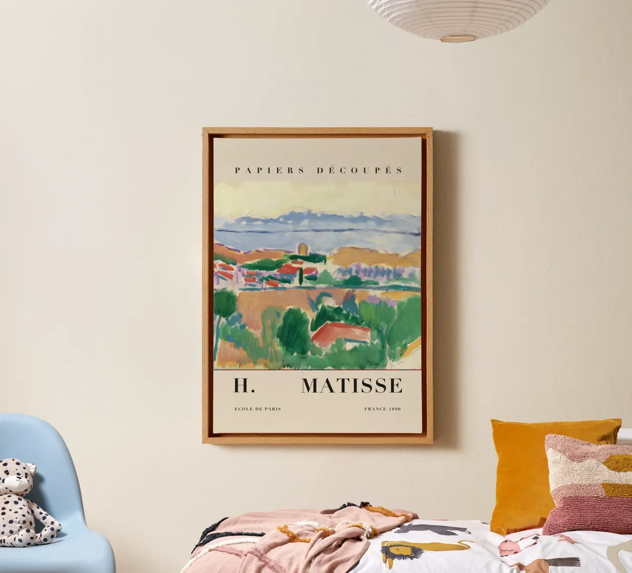 H. Matisse Zuid-Frankrijk landschap - Fauvistische kunstdruk canvas met Baklijst van homdeco