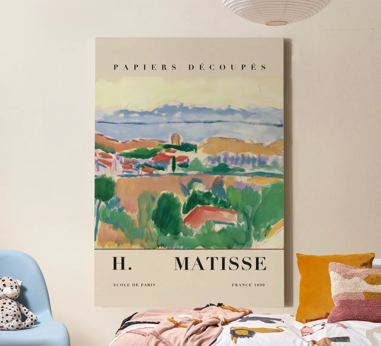 H. Matisse Zuid-Frankrijk landschap - Fauvistische kunstdruk canvas met Baklijst van homdeco