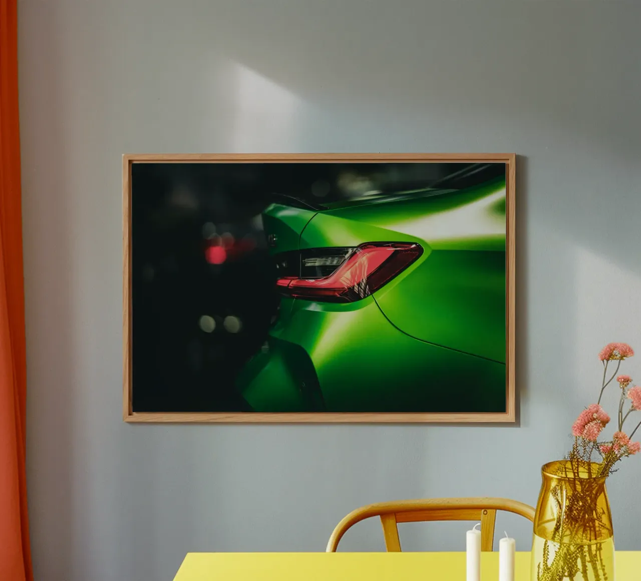 The green one alu-dibond by Flo Klein
